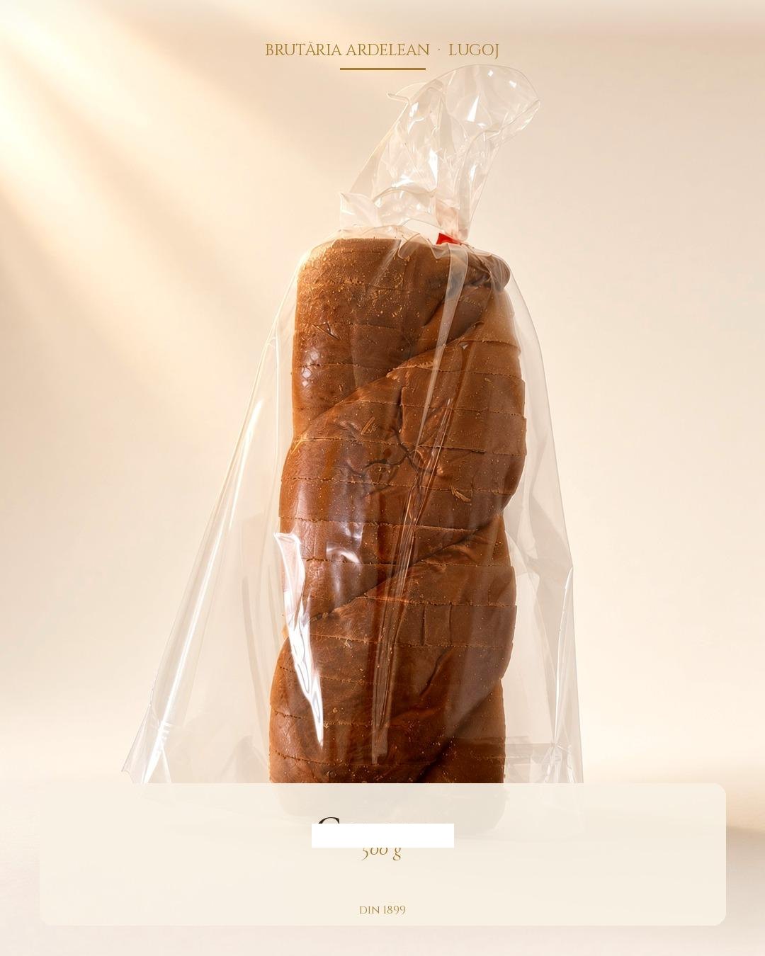 Cozonac 500 g, ambalat, Brutăria Ardelean Lugoj