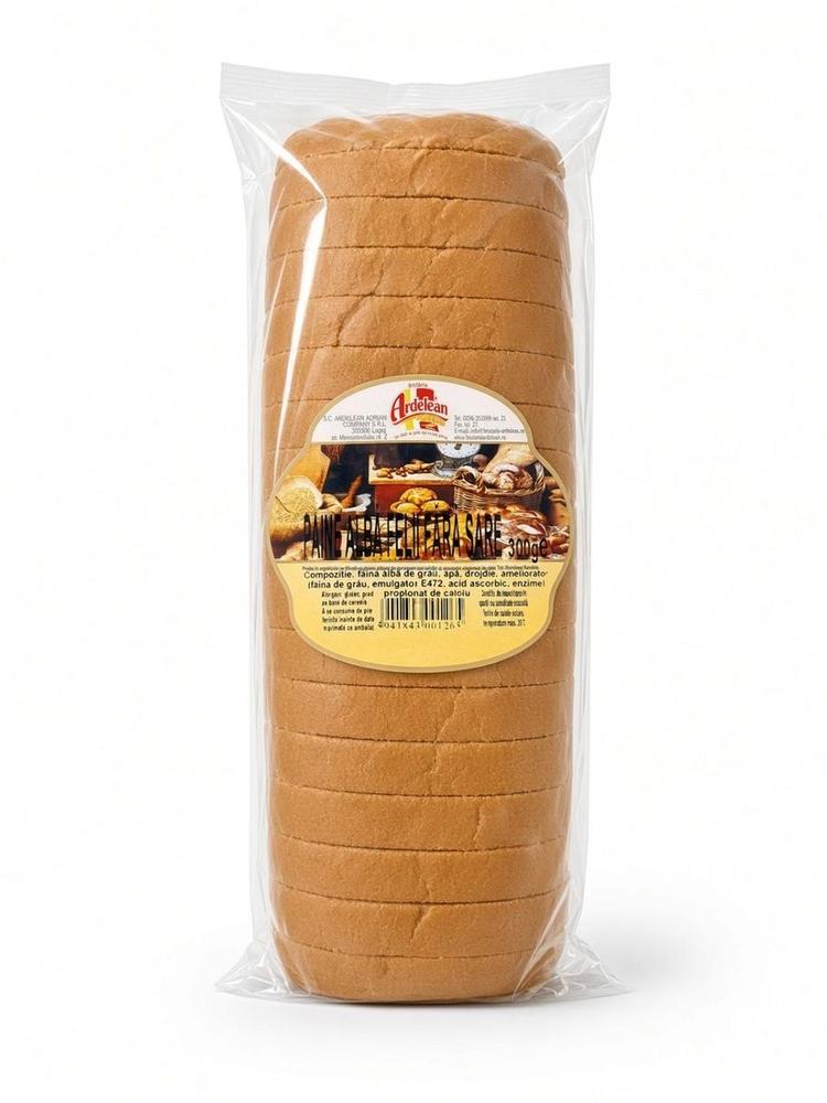 Pâine albă fără sare, 300 g, Brutăria Ardelean Lugoj
