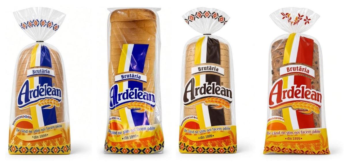 Pachet de 4 pâini: albă, toast, graham și semințe, Brutăria Ardelean